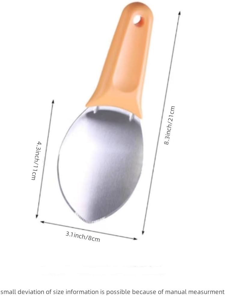 Cortador de mango de 2 piezas, cortador de sandía, artefacto de corte de mango, cuchara de frutas de acero inoxidable para fiestas familiares y