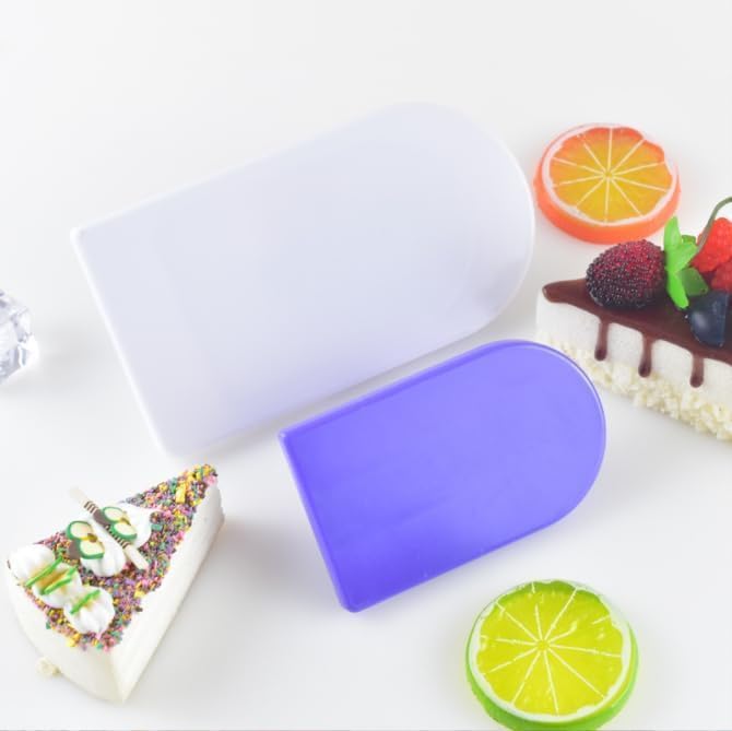 Fondant – Pulidor de glaseado más suave para decoración de tartas, herramienta de paleta de raspador Sugarcraft (5 piezas)