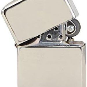 Thirsty Rhino Klik, encendedor de mecha de aceite recargable a prueba de viento con tapa abatible vintage y estuche de regalo de aluminio (plateado) Thirsty Rhino Klik, encendedor de mecha de aceite recargable a prueba de viento con tapa abatible vintage y estuche de regalo de aluminio (plateado)