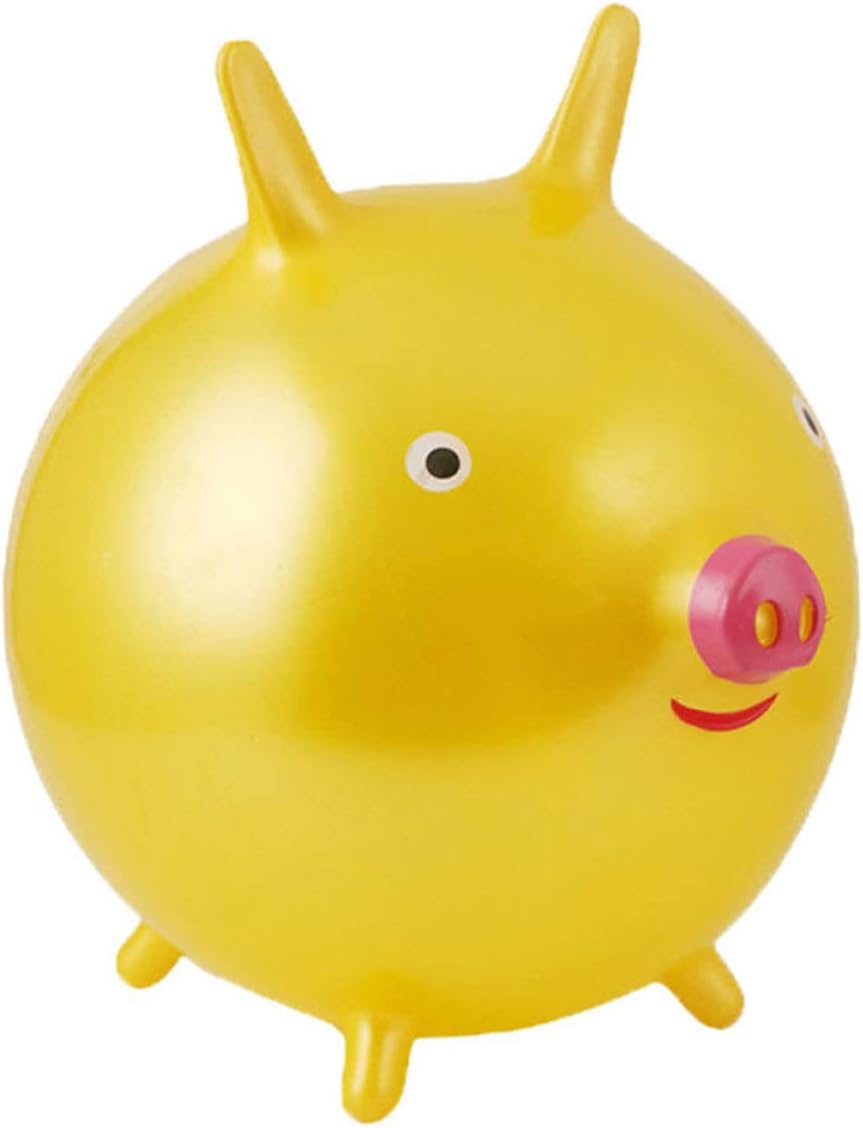 TOYANDONA Juguete de niña 2pcs Bouncing Ball Handle Cartoon Niño PVC Juguetes para niños