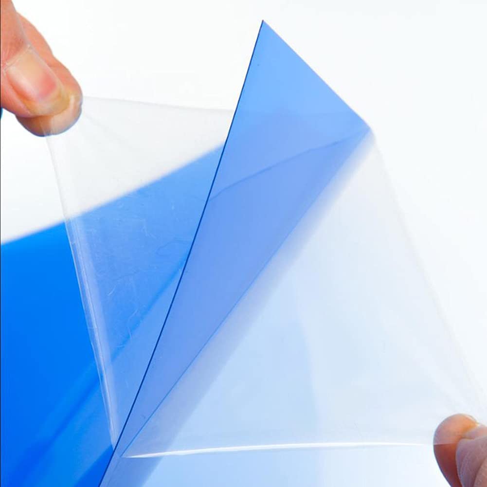 Tong Gu 5 hojas de plástico flexible de PVC A4 de colores transparentes de gel transparente para manualidades, filtro de iluminación (morado)