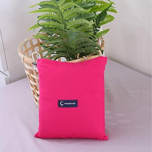 Saco de dormir para camping, ligero, portátil, limpio, saco de viaje para hotel, tren, senderismo, picnic al aire libre (rojo)