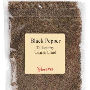 Pimienta negra gruesa de Penzeys Spices bolsa de 3.3 oz 34 tazas (paquete de 1) Pimienta negra gruesa de Penzeys Spices bolsa de 3.3 oz 34 tazas (paquete de 1)