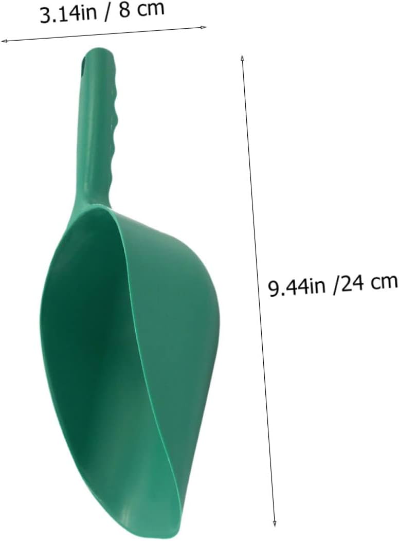 GANAZONO Cuchara de suciedad Cuchara de plástico para suculentas Juego de espátula para bonsái, pala de comida para mascotas, pala de tierra para