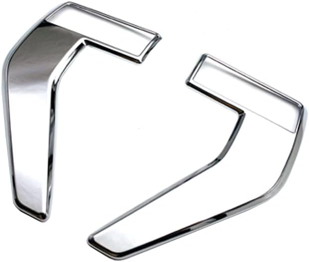 TOTMOX Cubierta de ventilación lateral del guardabarros delantero del automóvil, compatible con Ford F150 F-150 2021-2022, fibra de carbono ABS