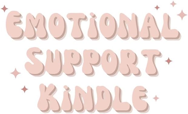 Adhesivo para Kindle de apoyo emocional, calcomanía para Kindle, calcomanía de libro, calcomanía para laptop, calcomanía de Bookish, club de libros,
