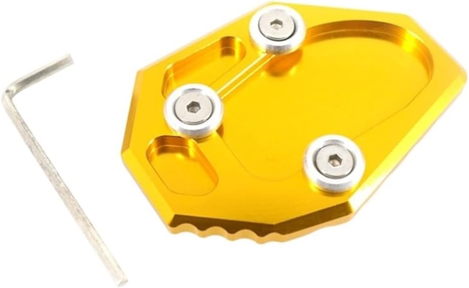 ACLIPS Almohadilla lateral de la motocicleta Soporte de pie de la motocicleta Soporte lateral de extensión Placa de soporte Ampliar para Y&AMAHA YZF