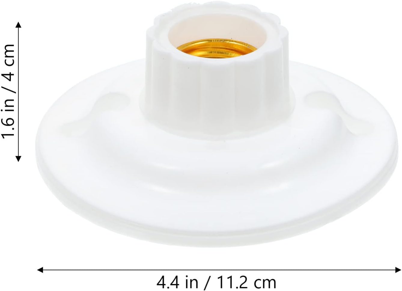 LIFKOME Base de bombilla redonda E27 Lámpara LED blanca Base de tornillo 12 unids Soporte de bombilla halógena Convertidor de bombilla Base de