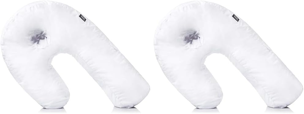 DMI Almohada para dormir de lado y almohada corporal, almohada de embarazo con soporte contorneado para cuello, espalda, cadera, dolor en las