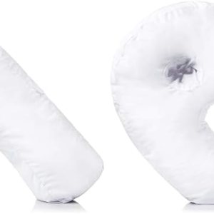 DMI Almohada para dormir de lado y almohada corporal, almohada de embarazo con soporte contorneado para cuello, espalda, cadera, dolor en las DMI Almohada para dormir de lado y almohada corporal, almohada de embarazo con soporte contorneado para cuello, espalda, cadera, dolor en las