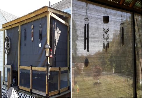 40% de sombra, 6.5 x 6.5 pies, malla de malla con ojales, cubierta de sombra para exteriores, para pérgola, plantas de patio, invernadero y patio