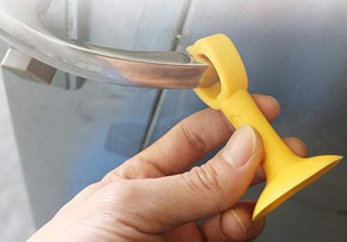 5 Uds. Versión extendida de silicona para puerta de succión, mango no perforante, almohadilla anticolisión, tapón de puerta de plástico, puerta de