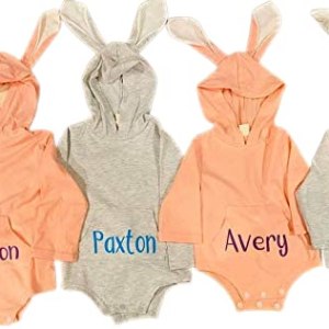 Personalized Easter Bunny Bodysuit Personalized Easter Bunny Bodysuit