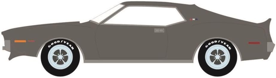 AMC 1971 AMC Javelin AMX, gris carbón metálico – Greenlight 13310A48 – Coche fundido a presión escala 164