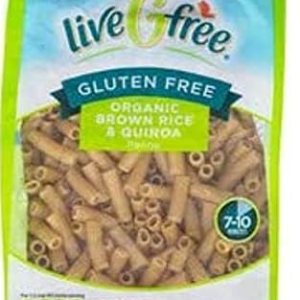 LiveGfree USDA Orgánica Sin Gluten Arroz Integral y Quinoa Penne Pasta – 16 oz LiveGfree USDA Orgánica Sin Gluten Arroz Integral y Quinoa Penne Pasta – 16 oz