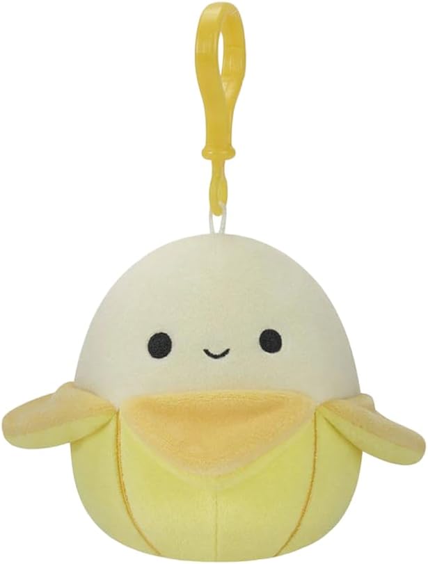 Squishmallows Junie The Banana (clip de 3.5 pulgadas), amarillo