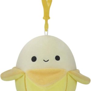 Squishmallows Junie The Banana (clip de 3.5 pulgadas), amarillo Squishmallows Junie The Banana (clip de 3.5 pulgadas), amarillo