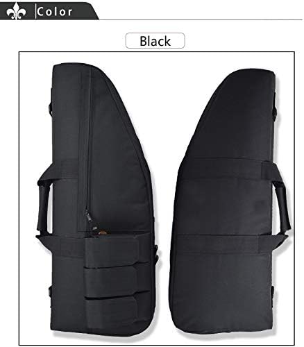 Funda táctica para rifle suave para airsoft, paintball, 28.0in, 4 bolsas Molle