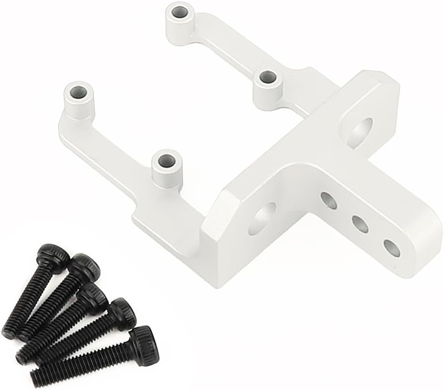 ZXYRC Soporte de montaje servo de metal de aleación de aluminio Montaje elevado para 110 RC Crawler Car Axial SCX10 II 90046 AR44 y SCX10 Pro Axle