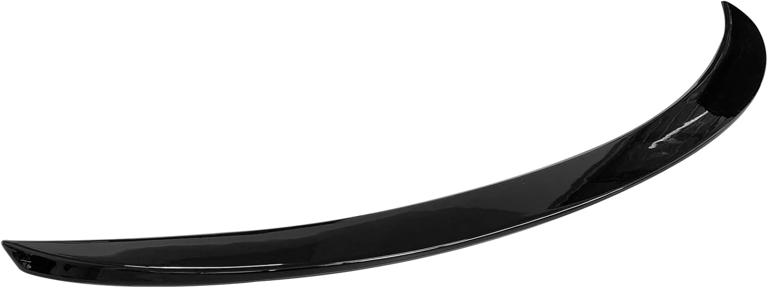 IKON MOTORSPORTS, Alerón de maletero compatible con Infiniti Q60 2017-2022, plástico ABS negro brillante estilo X High Kick Duckbill alerón de tapa