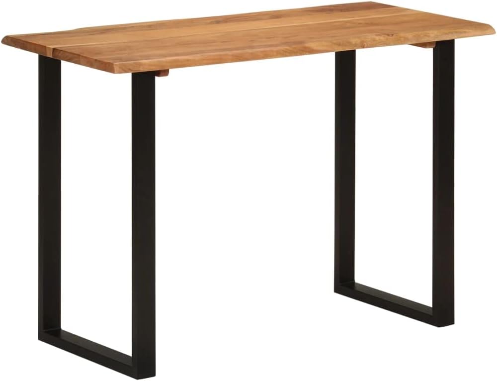YPWRENH Mesa de cóctel decorativa de 43.3 x 19.7 x 29.9 pulgadas, madera maciza de acacia para comedor, cocina o sala de estar
