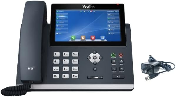 Yealink Teléfono IP T48U – Adaptador de corriente incluido