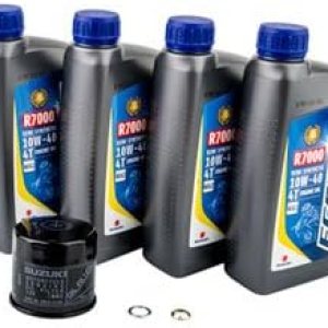 Suzuki ECSTAR R7000 10W-40 Kit de cambio de aceite semisintético para Suzuki King Quad 400AS 4×4 2008-2017 Suzuki ECSTAR R7000 10W-40 Kit de cambio de aceite semisintético para Suzuki King Quad 400AS 4×4 2008-2017
