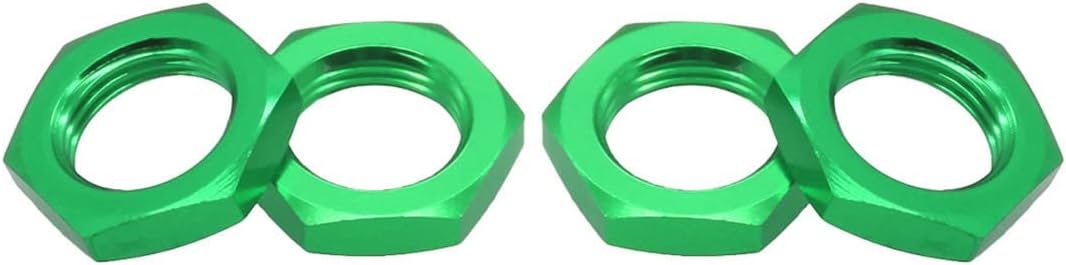 Rosca de tuerca de rueda de aluminio de 0.669 in de 0.039 pulgadas para 17 18 modelo RC ARRMA 6s HSP Redcat Himoto Monster Trucks Off Road Buggy