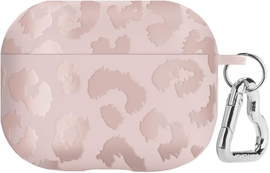 Velvet Caviar AirPods Pro Funda con llavero – Fundas protectoras rígidas compatibles con Apple Airpod Pro (leopardo nude)