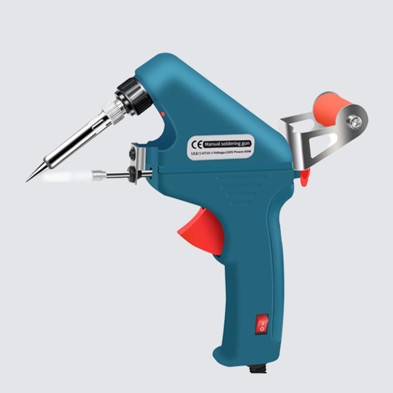 Kit de soldador con 2 unidades de alambre de soldadura de aluminio de acero inoxidable, 110 V 60 W, kit de pistola de soldadura automática con una