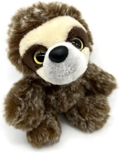 The Petting Zoo Muñeca de sirena con perezoso de peluche, gran regalo para niñas, muñeca de peluche de sirena con juguete de peluche de perezoso, 17