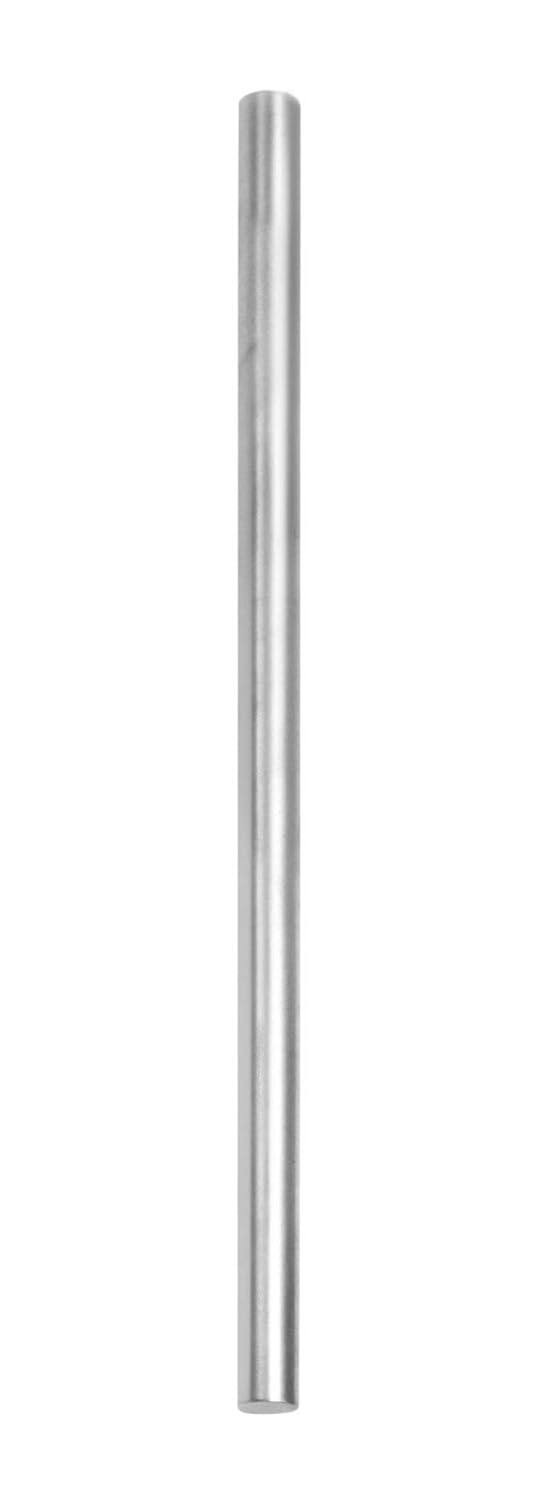 Varilla de soporte de aluminio, 12″ (30 cm) – Sin rosca, eje redondo – Se puede utilizar en un torno o con configuraciones de retorta de laboratorio