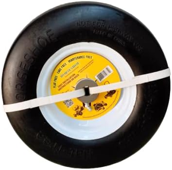 N12 2 nuevos neumáticos HORSESHOE 11×4.00-5 lisos sin plano con borde de acero para cortacésped de giro cero Gardon Tractor – cubo 3-5 pulgadas con