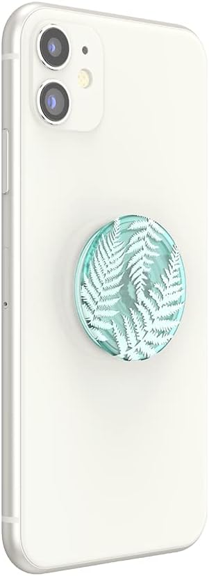 PopSockets Agarre para teléfono a base de plantas con soporte expandible, ecológico – Helecho