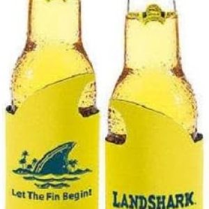 Landshark – Juego de 2 soportes para botellas de cerveza Kaddy Huggie Coolie Landshark – Juego de 2 soportes para botellas de cerveza Kaddy Huggie Coolie