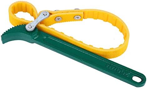Wal – Llave de filtro de aceite tipo cinturón frontal, portátil, para reparación de automóviles, herramienta manual de reparación resistente (12