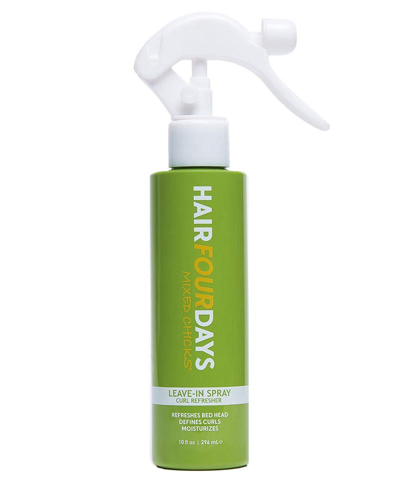 Mixed Chicks Hair Four Days – Spray refrescante para rizos sin enjuague, 10 onzas líquidas