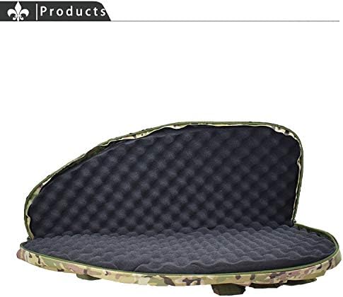 Funda táctica para rifle suave para airsoft, paintball, 28.0in, 4 bolsas Molle