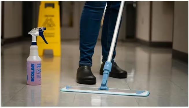 ECOLAB Limpiador de suelos neutro sin enjuague (1 galón) (4)
