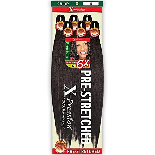 Outre X-Pression 6X Ultra Braid 52 (2 marrón oscuro)