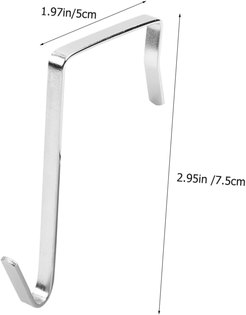 STOBAZA Ganchos de metal para colgar sobre la puerta, 30 ganchos de metal para colgar en forma de S, ganchos para colgar sombreros, ganchos para