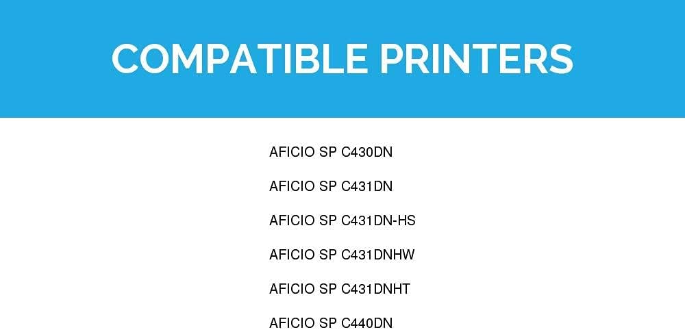LD Compatible Toner Cartridge Replacement for Ricoh SP C430 821105 (Black) Compatible with Ricoh Aficio SP Printer Models C430DN C431DN C431DN-HS