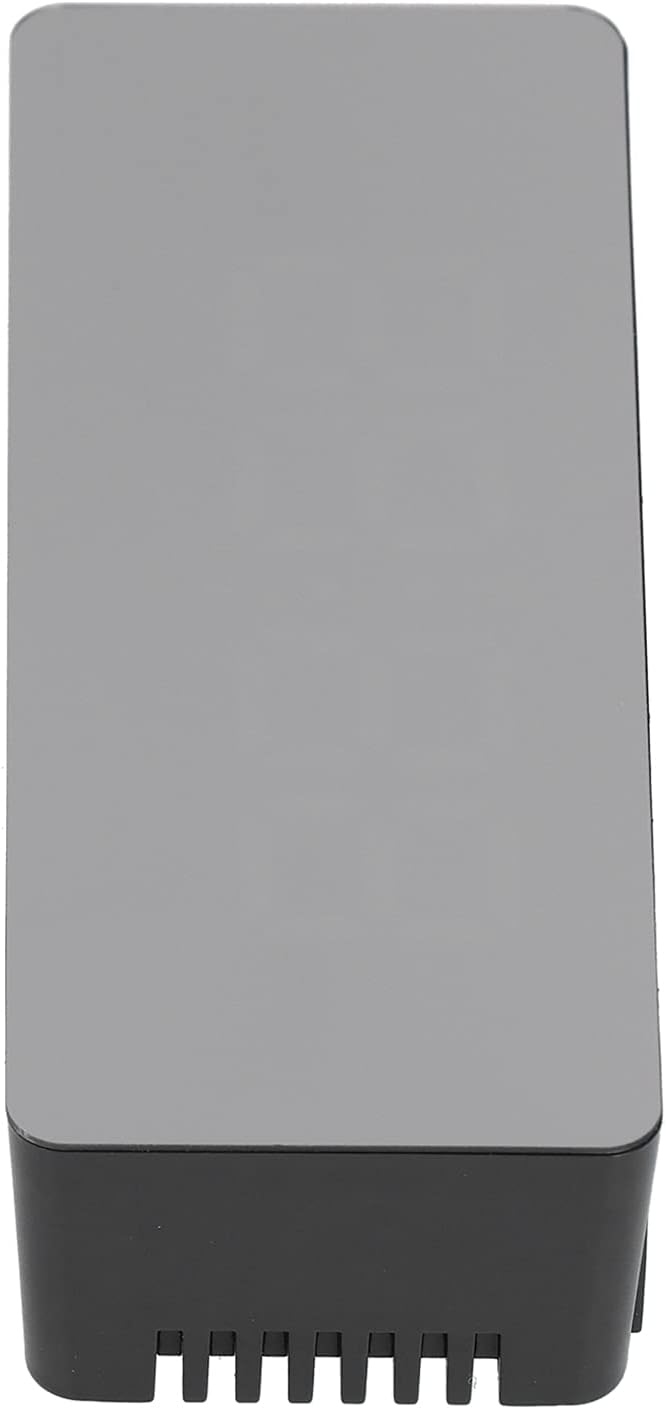 Reloj despertador con espejo LED, reloj digital rectangular con pantalla de temperatura para dormitorio, sala de estar, oficina, viajes