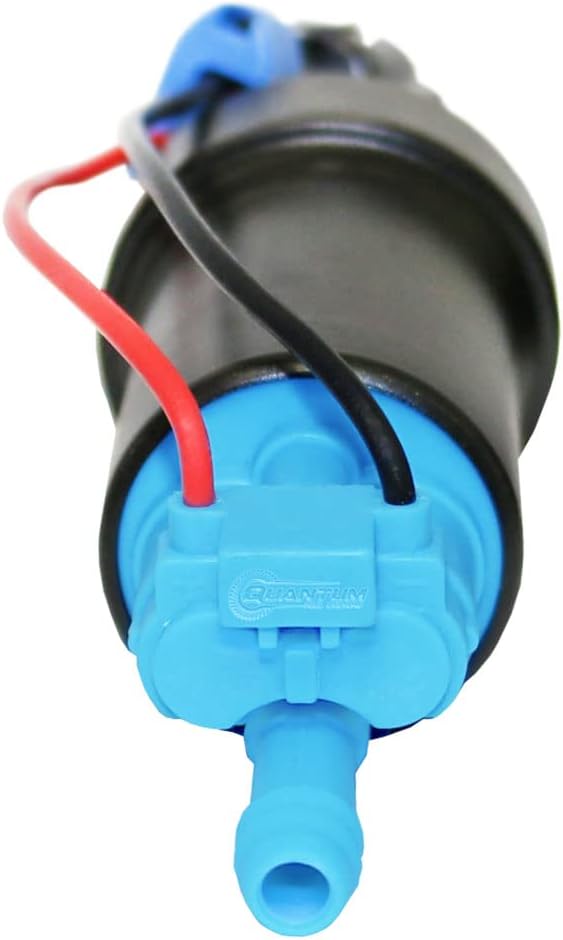 Quantum 450LPH E85 – Bomba de combustible en tanque compatible con kit de instalación + manguera flexible de repuesto para Ford Mustang (1986-1997)