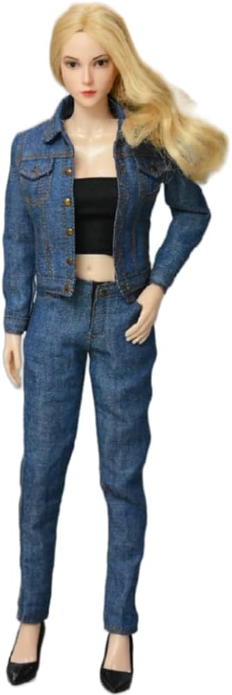HiPlay Ropa de muñeca con figura a escala 16 traje de mezclilla masculino para figura de acción coleccionable de 12 pulgadas S-019B (S-019B)