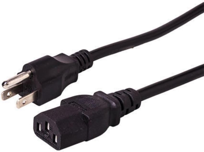 Marg Enchufe del cable de alimentación de CA para Insignia NS-LTDVD19-09 NS-LTDVD1909 19″ LCD Televisión