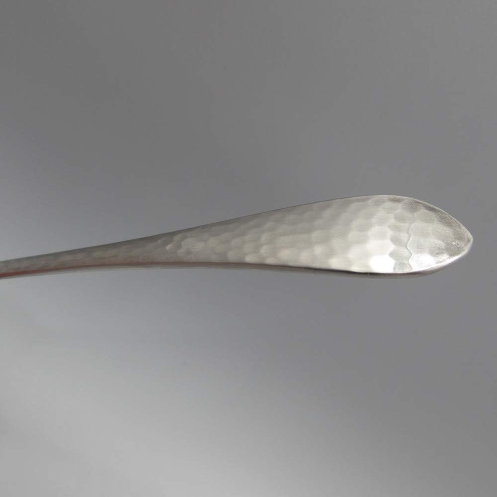 Cucharilla helada antigua martillada Juego de 4