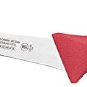 Winco Cuchillo de deshuesado de acero alemán de grado comercial de 6 pulgadas, curvado, rojo Winco Cuchillo de deshuesado de acero alemán de grado comercial de 6 pulgadas, curvado, rojo