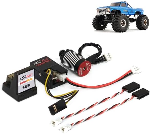 FURITEK Monster – Sistema de alimentación sin escobillas con receptor para FCX24 Smasher – Actualización electrónica para juguetes de control
