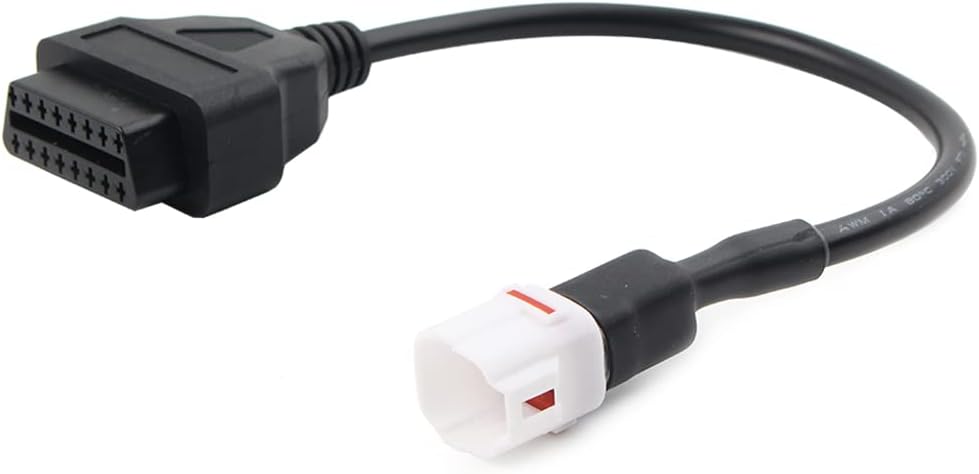 GZYF OBD2 4Pins lector de código escáner conector herramienta de diagnóstico adaptador de cable para Yamaha MT070910, XSR700900, MT09 Tracer, R1